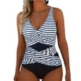 thumbnail image 1 of Xucatan Women's One Piece Swimsuit Tummy Control Monokini with Removable Pads Push Up, Full Coverage Modest Swimwear Long Torso Fit Plus Size Summer Beach Vacation Gift, 1 of 2