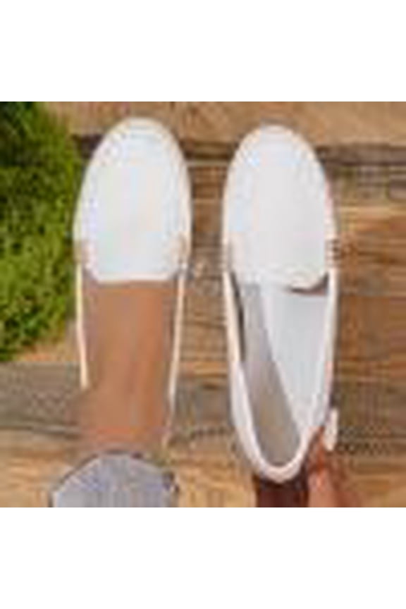 Women's Pebbled Leather Loafers, French Buckle Slip On Flats, Low Wedge Sole Casual Shoes, Versatile Everyday Office Footwear Gift