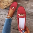 thumbnail image 1 of Xucatan Women's Rhinestone Chain Loafers, Metal Bit Slip On Flats, Sparkly Comfortable Casual Shoes for Office Daily Spring Gift, 1 of 9