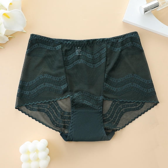 Xucatan Women's Sheer Mesh Floral Embroidered Boyshort Underwear Plus Size, Low Rise Breathable Hip Lift Panties, Stretchy See Through Ladies Boxers, Cropped Design Casual Feminine Briefs Gift