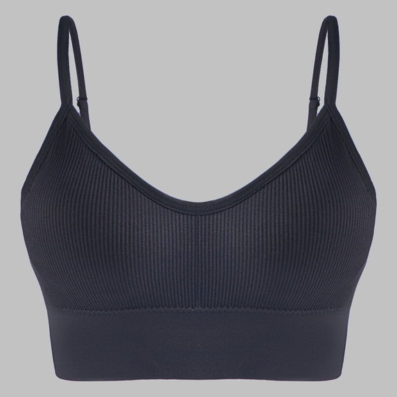Xucatan Women's Solid Color Seamless Racerback Sports Bra, Wireless Shockproof Yoga Top, Breathable Stretch Nylon, Lightly Lined Pullover for Gym Fitness Gift