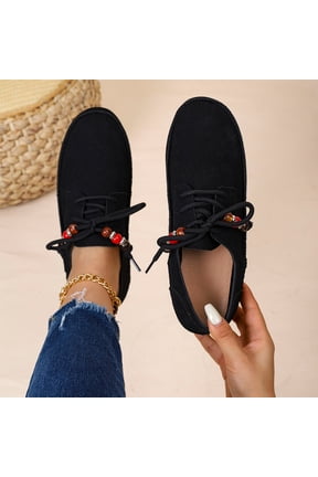 Women's Suede Flat Moccasin Mules with Beaded Casual Comfortable Round Toe Soft Sole Slip On Clogs for Daily Work Anti-Slip Walking Slides Comfortable Casual Wear Gift
