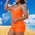 thumbnail image 1 of Xucatan Women's Tankini Swimsuits Two Piece with Removable Pads Push Up Tops, High Waisted Bottoms Tummy Control Swimwear Modest Bathing Suits Plus Size Summer Beach Vacation Gift, 1 of 7