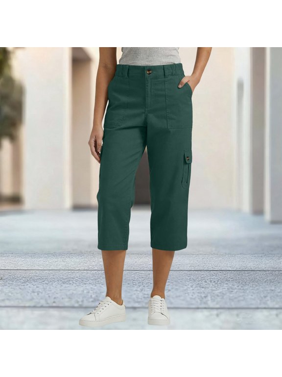 Womens High Waisted Denim Shorts, Ripped Hole Straight Leg Pants, Frayed Hem Casual Bottoms with Pockets Gift