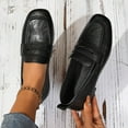 thumbnail image 1 of Xucatan Womens Loafers Comfortable Platform Penny Loafer Chunky Heel Business Casual Dress Shoes Fashion Patent Leather Women's Loafers & Slip-ons All Seasons Gift, 1 of 9