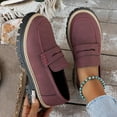 thumbnail image 1 of Xucatan Womens Loafers Comfortable Platform Penny Loafer Chunky Heel Business Womens Business Casual Shoes Dress Shoes Fashion Patent Leather Women's Loafers Slip-ons Gift, 1 of 8