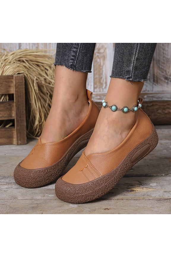 Womens Loafers Flats Shoes Comfortable Round Toe Barefoot Dress Shoes Flat Sandals Slip On Breathable Soft Cushion Lightweight Shoes with Button Detail for Everyday Elegance Gift
