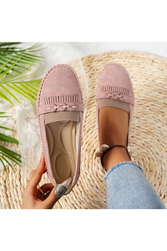 Womens Loafers Flats Shoes Comfortable Round Toe Barefoot Dress Shoes Flat Sandals Slip On Breathable Soft Cushion Lightweight Shoes with Button Detail for Everyday Elegance Gift