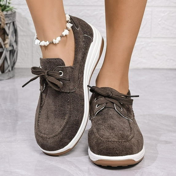 Xucatan Womens Suede Oxford Shoes Lace Up Comfort Casual Cowhide Square Toe Driving Moccasins Slip On Bowknot Penny Flat Loafers Shallow Mouth Casual Shoes for Outdoor Gift