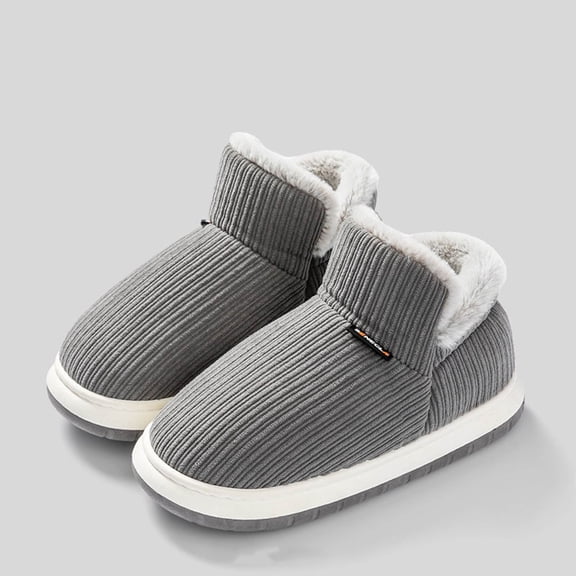 Xucatan Womens Winter Flat Fluffy Snow Boots,Warm Faux FlockyLining Anti-Slip Slip on Loafer,Outdoor Comfort Ankle Flat Boot Gift