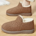 thumbnail image 1 of Xucatan Xucatan Men's and Women's Bootie Slippers Faux Fur Ladies Bedroom House Shoes with Memory Foam and Indoor Outdoor Rubber Sole Gift Gift, 1 of 9