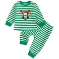 thumbnail image 1 of Xudanell Baby Boy Clothes 12-18 Months Christmas Boys Outfits Deer Truck Print Sweatshirts Pants with Plaid, 1 of 9