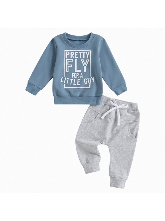 Baby Boy Clothes 12 18 Months Letter Print Sweatshirts Clothes First Birthday Outfit Boy Winter Jogger Outfits