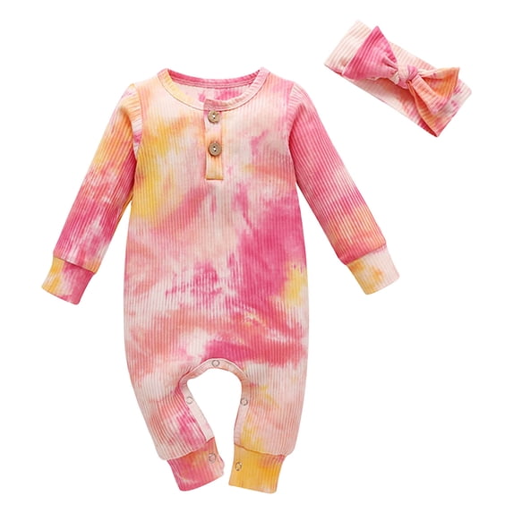 Xudanell Baby Boy Girl One Piece Rompers Long Sleeve Organic Rompers Jumpsuits Pajamas Sleeper Overall Toddler Clothes (Light Pink, 3-6 Months)