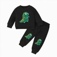 thumbnail image 1 of Xudanell Baby Boy Outfits 2 Piece Cartoon Set Baby Winter Clothes Long Sleeved Dinosaur Pattern Sweatshirt Drawstring Pants Sets, 1 of 4