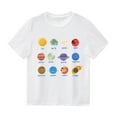 thumbnail image 1 of Xudanell Boys White T Shirt Solid Cotton Workout Tshirts Hawaiian Shirt for Boys White 4-5 Years, 1 of 5