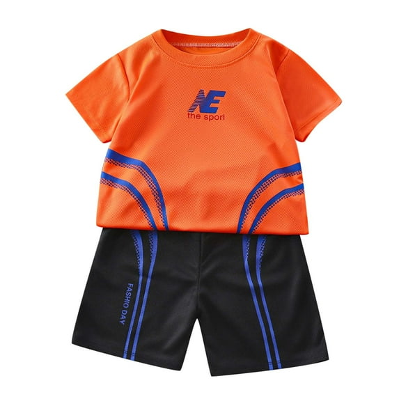 Xudanell Baby Boys Clothing Running Sports Baby Boy Summer Football Clothes