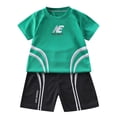 thumbnail image 1 of Xudanell Baby Boys Clothing Running Sports Baby Boy Summer Football Clothes, 1 of 3