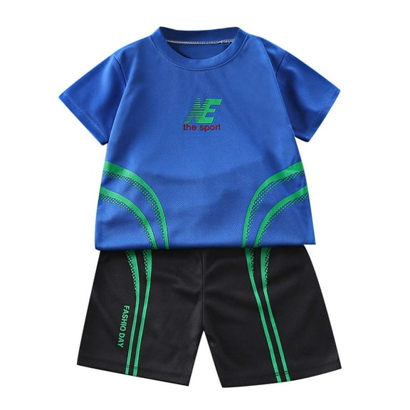 Xudanell Baby Boys Clothing Running Sports Baby Boy Summer Football Clothes