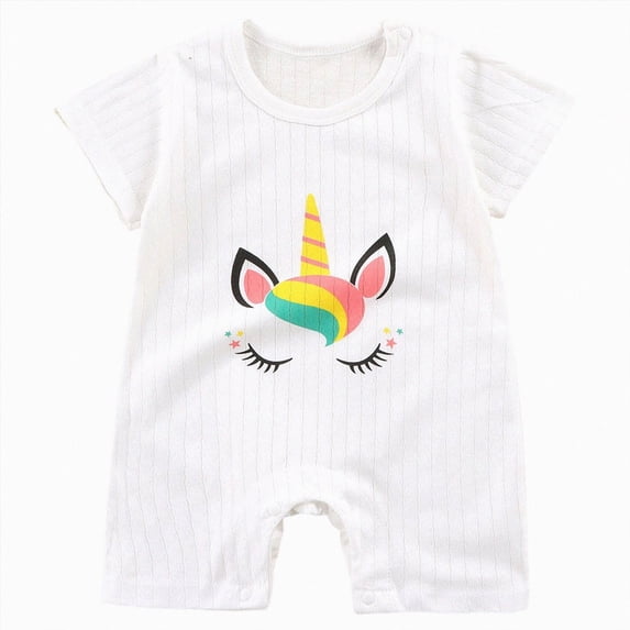Xudanell Baby Boys Girls Romper One-Piece Beach Outfit Summer Clothes 0-24 Months (6-12 Months, Yellow)