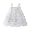 thumbnail image 1 of Xudanell Baby Girl Dress Princess Dress Sleeveless Embroider Baby Girl Summer Clothes Dance Floral Clothes Summer Outfits, 1 of 4