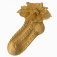 thumbnail image 1 of Xudanell Baby Girl Socks Lace Girls Socks 6-8 Years Old Cotton Toddler Ruffle Socks Dance Socks, 1 of 6