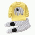 thumbnail image 1 of Xudanell Baby Outfits Boy Graphic Baby Boy Winter Clothes with Cute Cartoon Pattern Kids Stretch Clothes 2 Piece Set, 1 of 6