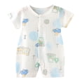 thumbnail image 1 of Xudanell Baby Outfits Boy Jacquard Double Button Fall Outfits Cotton Preemie Boy Clothes Going Home, 1 of 4