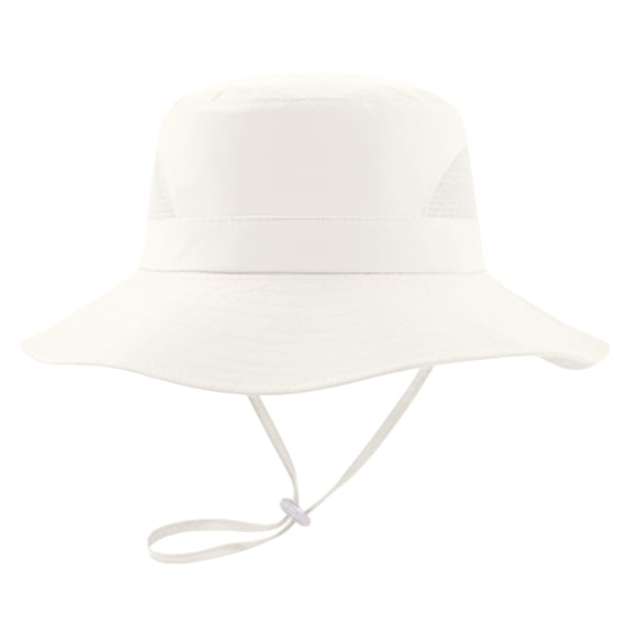 Xudanell Baby Toddler Sun Hat Bucket Hat with Neck Flap Wide Brim Hats Beach Vacation Essentials for Beige