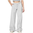 thumbnail image 1 of Xudanell Baggy Sweatpants for Teen Girls Oversized Wide Leg Girls Pants Kids Casual Plain Sweatpants Sport Pants, 1 of 5