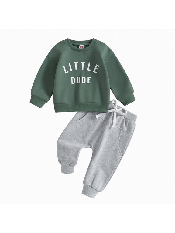 Boy Baby Clothes Boys Winter Trousers Suit Letter Baby Cotton 9 12 18 24 Months Outfits 3-6 Month Boy Clothes Green 6-12 Months