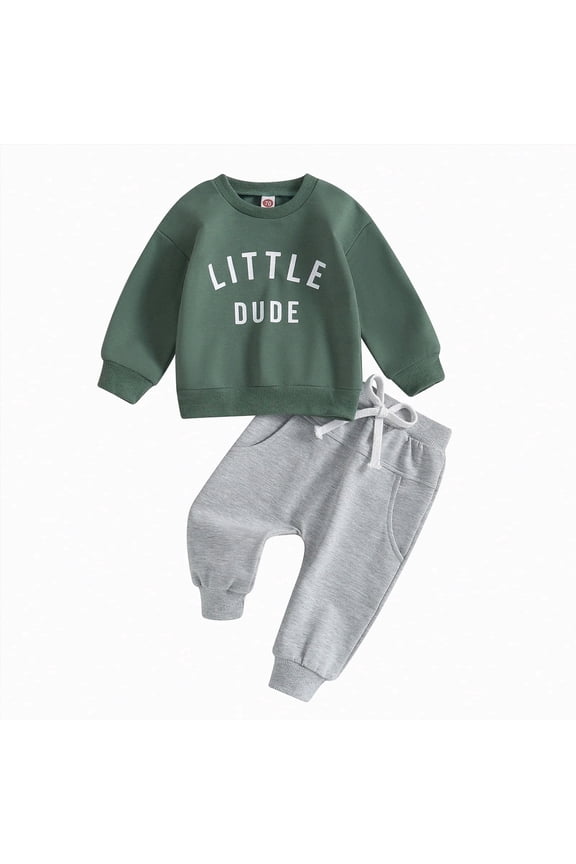 Boy Baby Clothes Boys Winter Trousers Suit Letter Baby Cotton 9 12 18 24 Months Outfits 3-6 Month Boy Clothes Green 6-12 Months