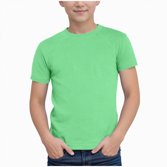 Xudanell Boy's Activewear T-Shirts Summer Lightweight Breathable Quick Dry Sports Running Tees Outdoor Playwear Tops for Kids 3-12Y (4-5 Years,Green)