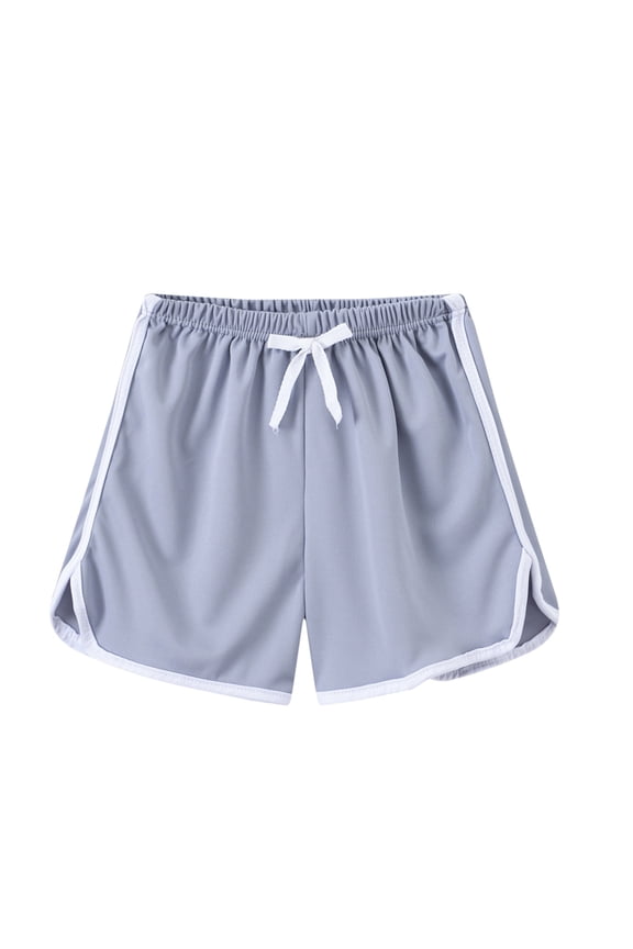 Boys Athletic Shorts Solid Color Sports Shorts Beach Lace up Pants Toddler Shorts Boys