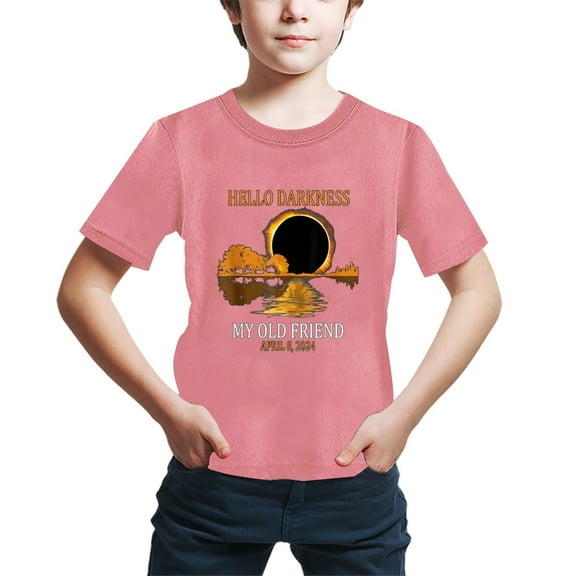 Xudanell Boys Crewneck T Shirts Childs Funny Graphic Tees Big Boy Sun Print Top