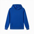 thumbnail image 1 of Xudanell Boys Hoodies 5-16 Years Long Sleeve Pullover Basic Solid Hooded Sweatshirts for Boy (9-10 Years, Dark Blue), 1 of 5