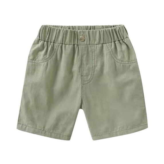 Xudanell Boys Khaki Shorts Baby Boys Summer Daily Solid Color Shorts Boys Athletic Shorts