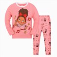 thumbnail image 1 of Xudanell Boys Pajamas 100% Cotton Truck Pjs Toddler 2 Piece Sleepwear Kids Winter Clothes Set Pink for Size 2-3 Years, 1 of 4