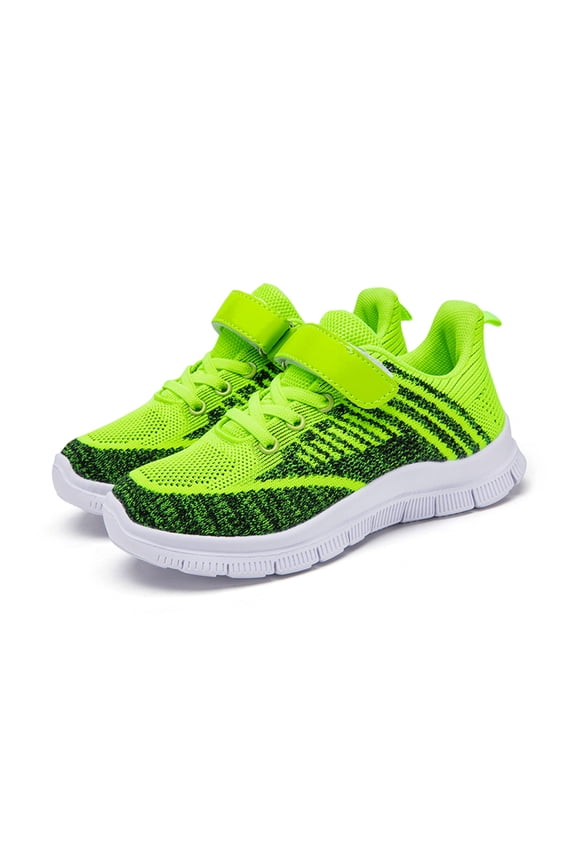 Boys Running Shoes Soft Sole Non Slip Low Heel Boys Basketball Shoes Indoor Outdoor Green