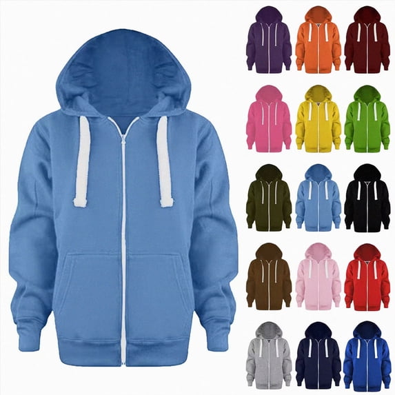 Xudanell Boys School Uniform Hoodies Solid Zip Up Long Sleeve Sweatshirt Oversized Hooded Pullover Tops Athletic Sports Outwear Coats (Green, 4-5 Years)