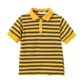 thumbnail image 1 of Xudanell Boys Shirts Comfortable Breathable Boys Clothes Fashion Boys Short Sleeve Tops 1-11 Years Birthday Boy Shirt T-Shirts Lapel Stripe Boys Short Sleeve, 1 of 6