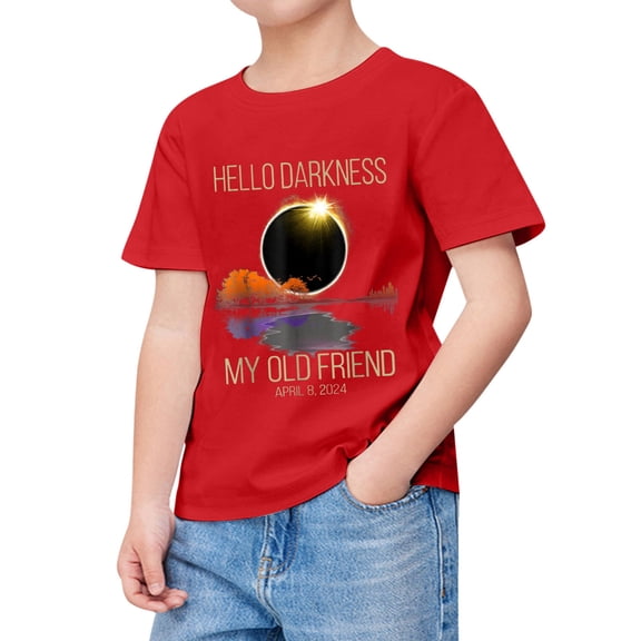 Xudanell Boys Short Sleeve Shirts Big Boys Casual T Shirt Kids Graphic Tees