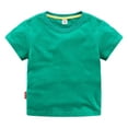 thumbnail image 1 of Xudanell Boys Solid Color T Shirt Kids Crewneck Summer Versatile Casual Tshirt Toddlers and Kids, 1 of 8