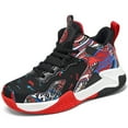 thumbnail image 1 of Xudanell Boys Summer Shoes Mesh Kids Basketball Training Sneakers Toddler Boys Shoes Red, 1 of 5