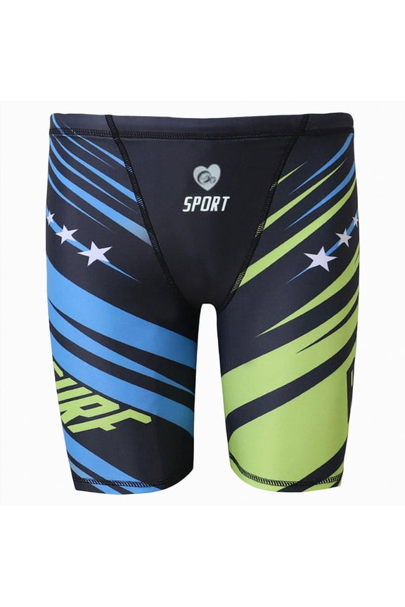 Boys Swim Jammers Youth Competitive Swim Team Trunks Racing Swimsuit Athletic Swimming Shorts Slim/Standard/Husky