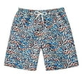 thumbnail image 1 of Xudanell Boys Swim Trunks Swim Shorts Leopard Print Multi-Color Sport Short Trendy Surfing Shorts Adjustable Waistband Boxer Briefs, 1 of 6