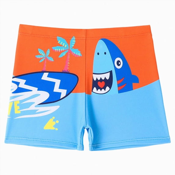 Xudanell Boys Swim Trunks Toddler Stretch Swim Shorts Quick Dry Kids Swim Cap Bathing Suit Boys Swim Set