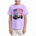 thumbnail image 1 of Xudanell Boys T Shirts 4th of July Graphic Breathable Short Sleeve Lightweight Kids Clothes Formal Stylish, 1 of 1