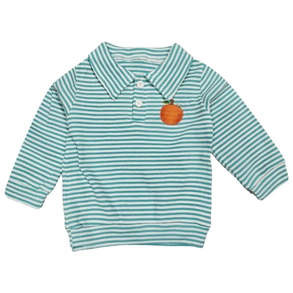 Xudanell Boys T Shirts Long Sleeved Embroidered Newborn Boy Halloween Clothes Toddler Kids Plaid Shirts