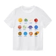 thumbnail image 1 of Xudanell Boys White T Shirt Solid Cotton Workout Tshirts Hawaiian Shirt for Boys White 5-6 Years, 1 of 5